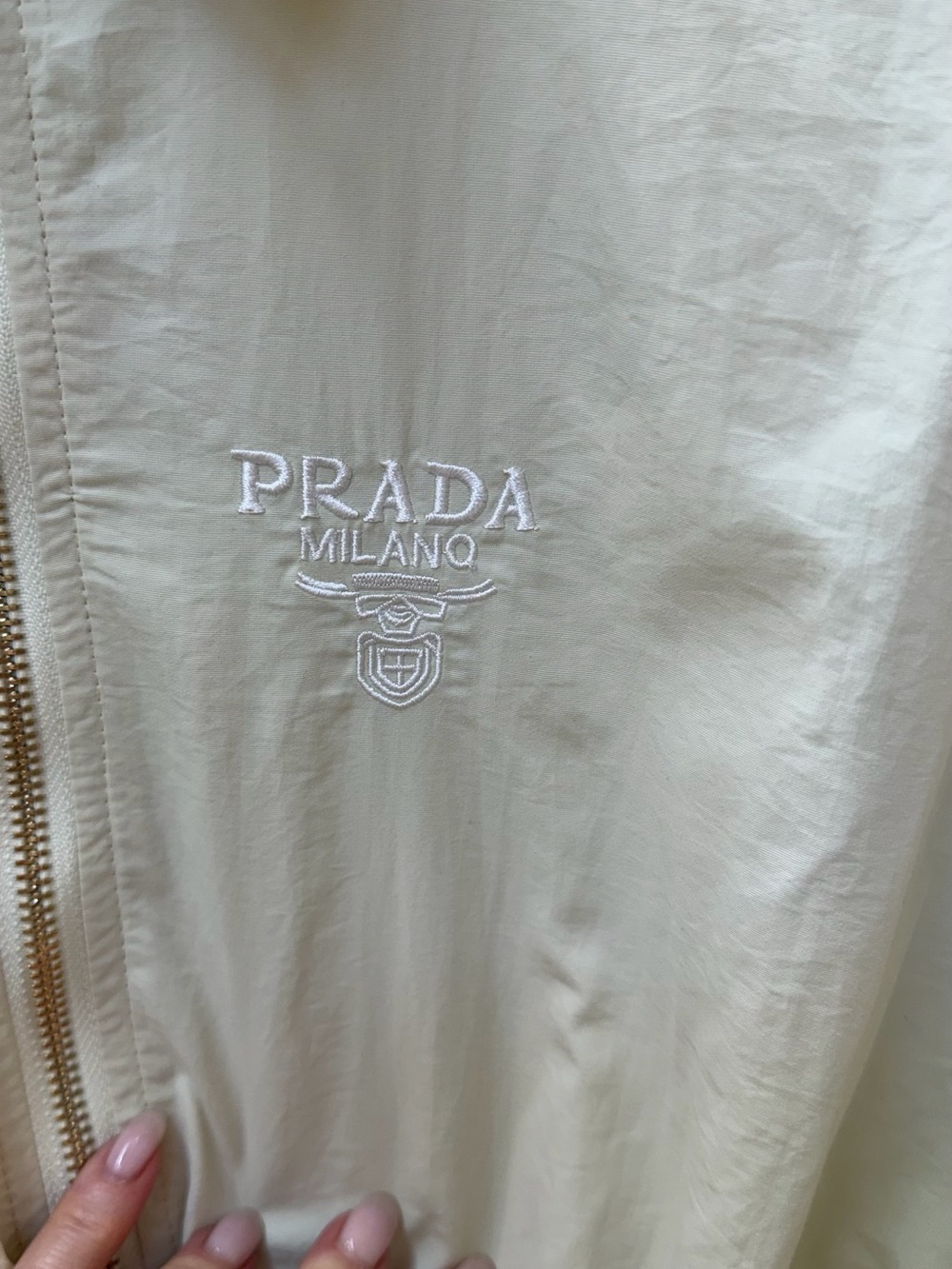 Prada Zip-Front Drawstring Mini Dress - Picture 6 of 8